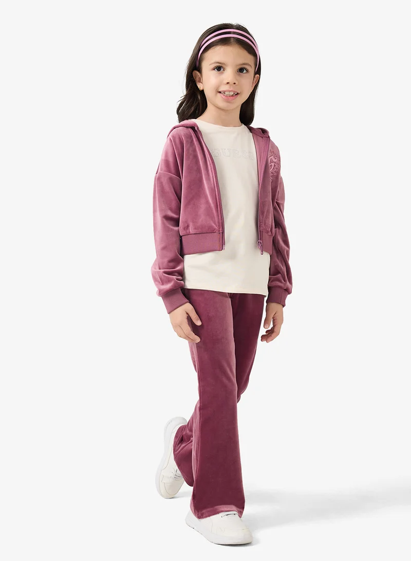 GUESS Kids Velvet Flare Active Pants